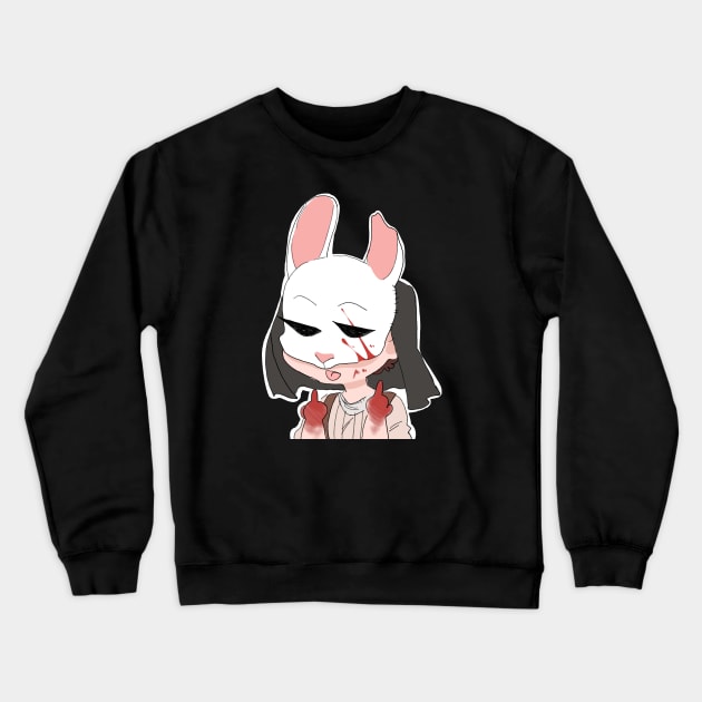 Dbd Huntress fuk u Crewneck Sweatshirt by MarshiMelli